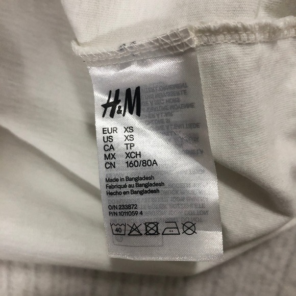 No Fear +H&M Graphic T-Shirt Skateboard Dog Cartoon White Tee Size XS - Picture 7 of 10